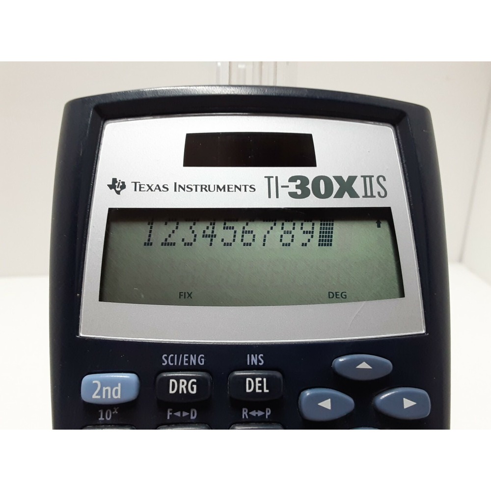Texas Instruments Ti-30x IIS Solar Scientific Calculator Blue w/ Cover | Tested - Picture 2 of 6